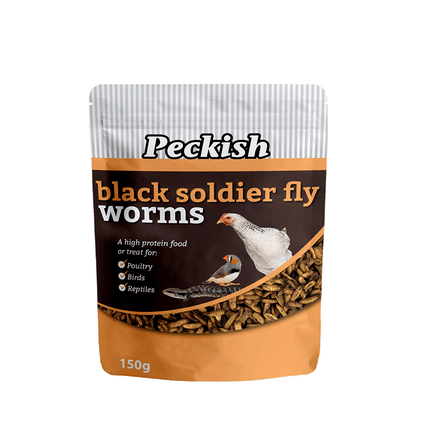 Peckish - Black Soldier Fly Worms (150g)