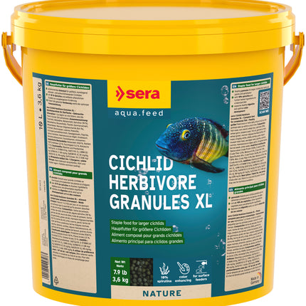 sera Cichlid Herbivore Granules XL 10L (3.6kg)