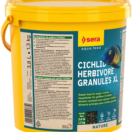 sera Cichlid Herbivore Granules XL 3.8L (1.3kg)