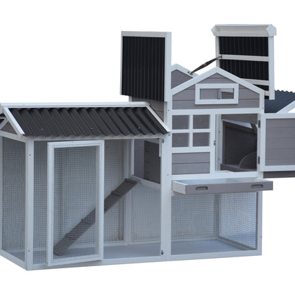 Peckish Two-storey Chicken Coop 128 x 85 x 202cm