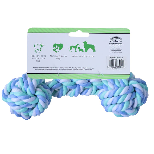 WagTime - Dumbbell Rope Toy (22cm)