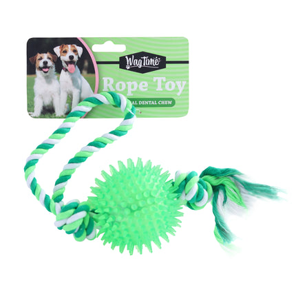 WagTime - Rubber Ball Sling Rope Toy (26cm)