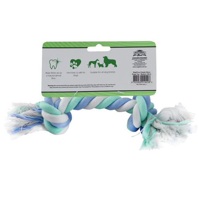 WagTime - Classic Bone Rope Toy (25cm)