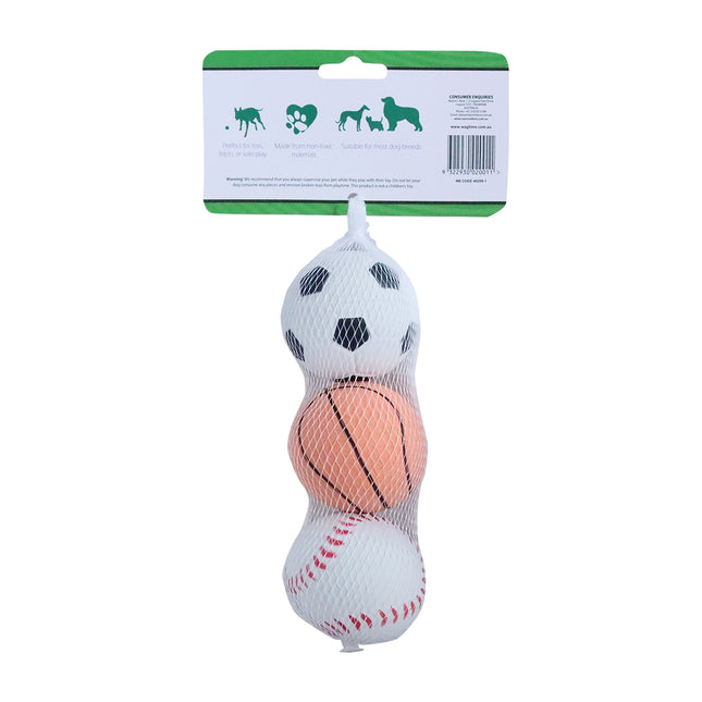 WagTime - Sport Balls (3pk)