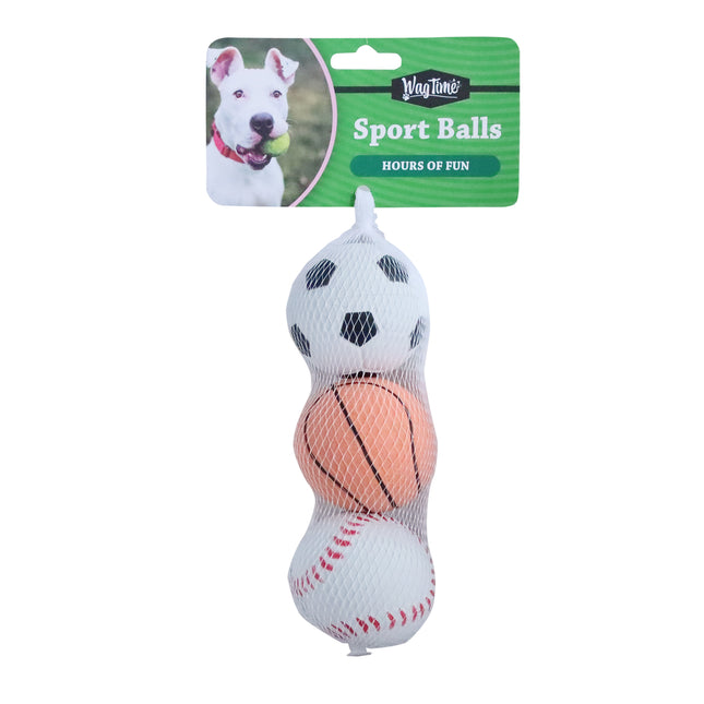 WagTime - Sport Balls (3pk)