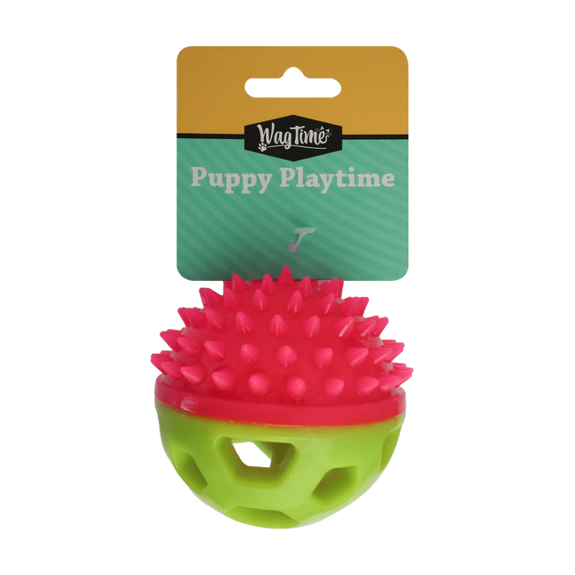 WagTime - Puppy Spikey Play Ball (8.5cm)