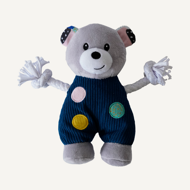 Dan & Sam Jinx the Patchwork Knot Bear