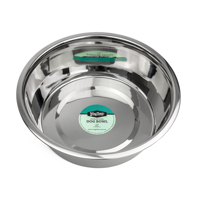 WagTime - Classic Stainless Steel Dog Bowl (4L)