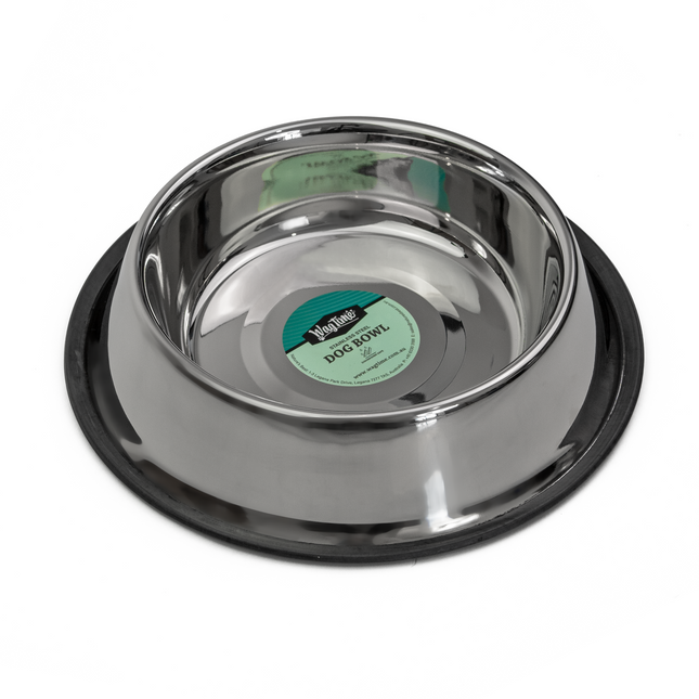 WagTime - Classic Non-tip Stainless Steel Dog Bowl (850ml)