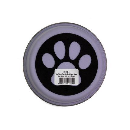 WagTime - Purple Stainless Steel Dog Bowl (Small)