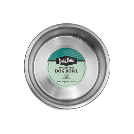 WagTime - Pastel Blue Stainless Steel Dog Bowl (Small)
