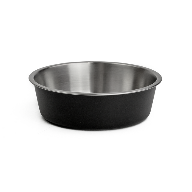 WagTime - Black Stainless Steel Dog Bowl (Medium)