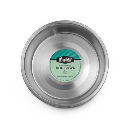 WagTime - Pastel Blue Stainless Steel Dog Bowl (Medium)