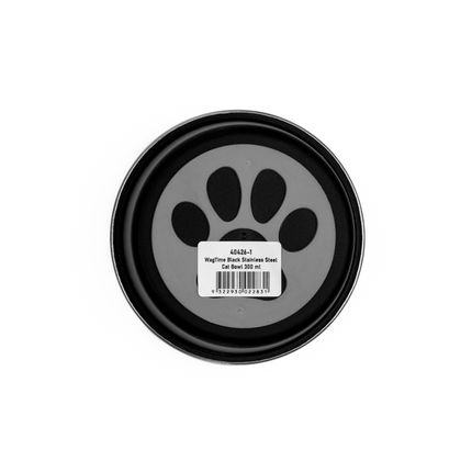 WagTime - Black Stainless Steel Cat Bowl (300ml)