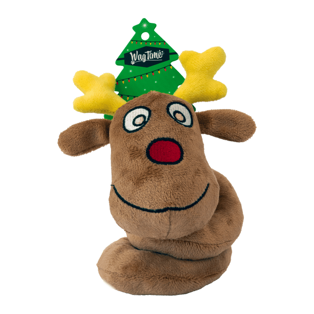 WagTime Christmas Spiral Spring Reindeer