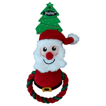 WagTime Christmas Santa Small Ring Tug Rope
