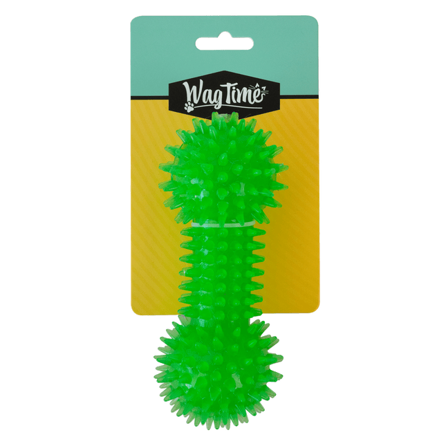 WagTime Green Spike Dumbell