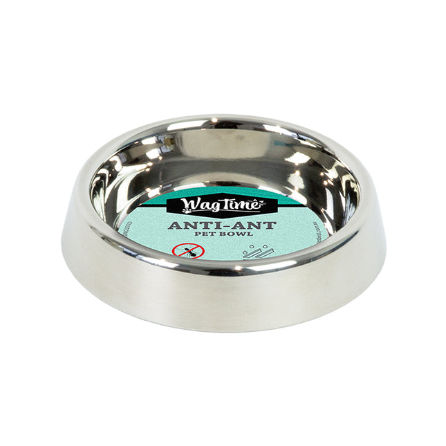 WagTime Anti-Ant Non-Tip Stainless Steel Cat Bowl 200ml