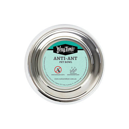 WagTime Anti-Ant Non-Tip Stainless Steel Cat Bowl 200ml