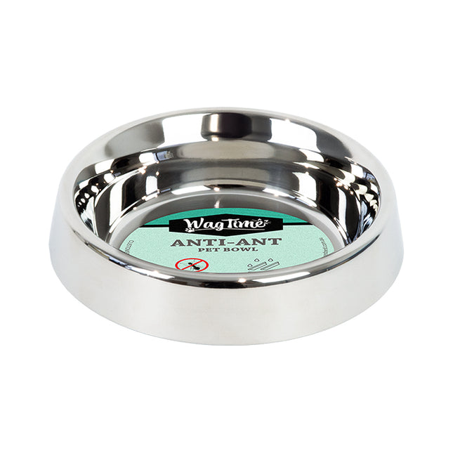 WagTime Anti-Ant Non-Tip Stainless Steel Dog Bowl 500ml