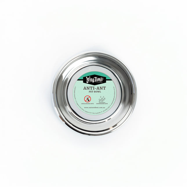 WagTime Anti-Ant Non-Tip Stainless Steel Dog Bowl 500ml