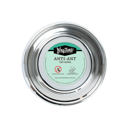 WagTime Anti-Ant Non-Tip Stainless Steel Dog Bowl 500ml