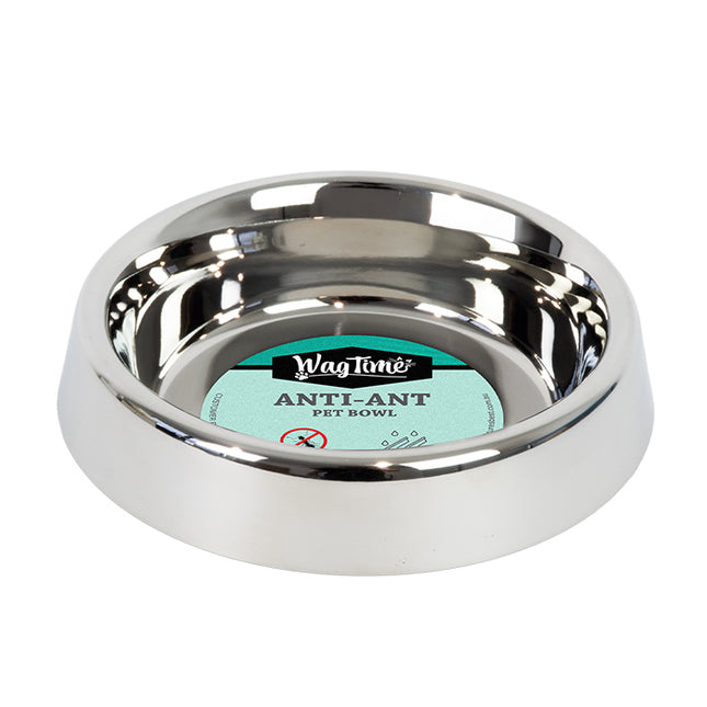 WagTime Anti-Ant Non-Tip Stainless Steel Dog Bowl 900ml
