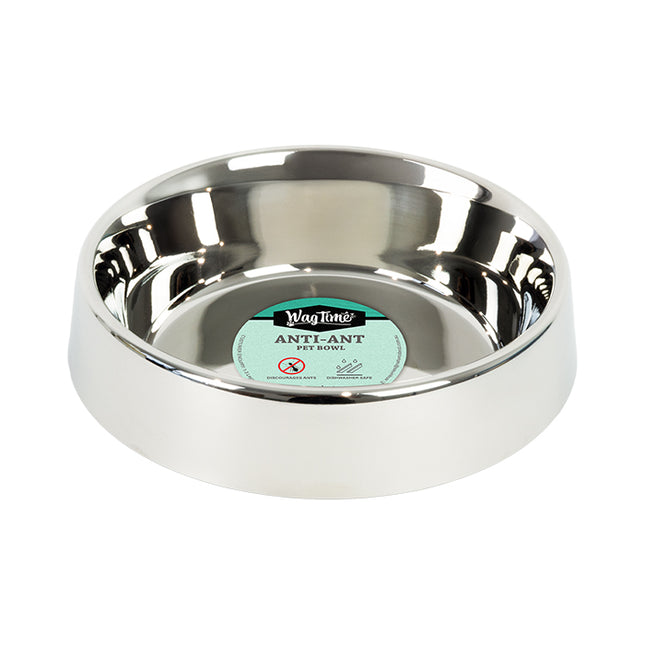 WagTime Anti-Ant Non-Tip Stainless Steel Dog Bowl 1850ml