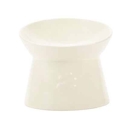 Scruffs - Icon Raised Cat Feeder Bowl Cream