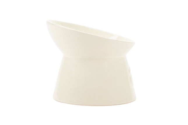 Scruffs - Icon Raised Cat Feeder Bowl Cream