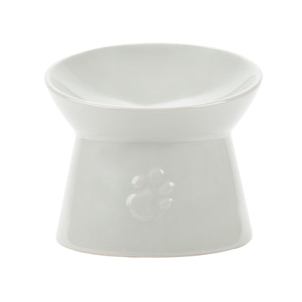 Scruffs - Icon Raised Cat Feeder Bowl Light Grey