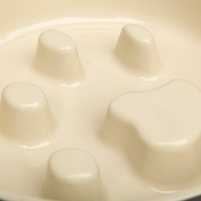 Scruffs - Icon Slow Feeder Pet Bowl Light Grey (20cm)