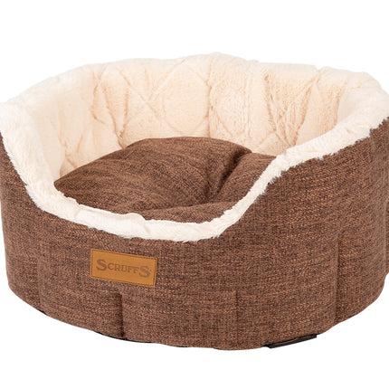 Scruffs - Woodlands Oval Bed Brown (55cm)