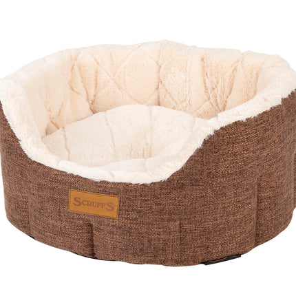 Scruffs - Woodlands Oval Bed Brown (55cm)
