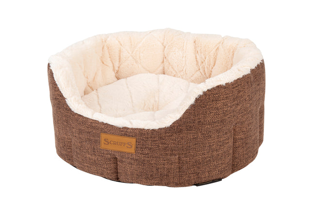 Scruffs - Woodlands Oval Bed Brown (55cm)