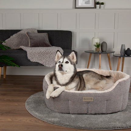 Scruffs - Woodlands Oval Bed Grey (55cm)