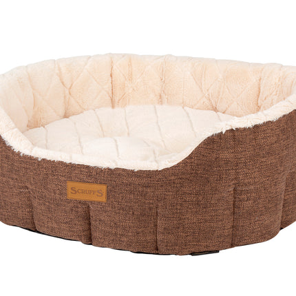 Scruffs - Woodlands Oval Bed Brown (75cm)
