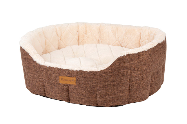Scruffs - Woodlands Oval Bed Brown (75cm)