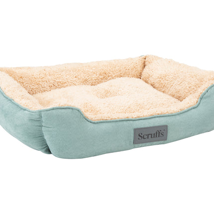 Scruffs - Cosy Box Bed Sage Green (60 x 50cm)