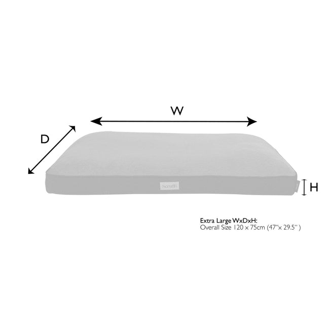 Scruffs - Harvard Orthopaedic Mattress Pearl Grey (120 x 75cm)