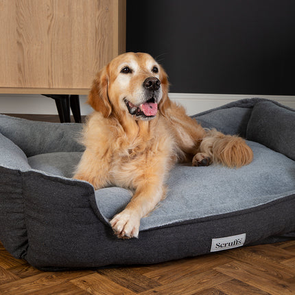 Scruffs - Harvard Orthopaedic Box Bed Graphite Grey (90 x 70cm)