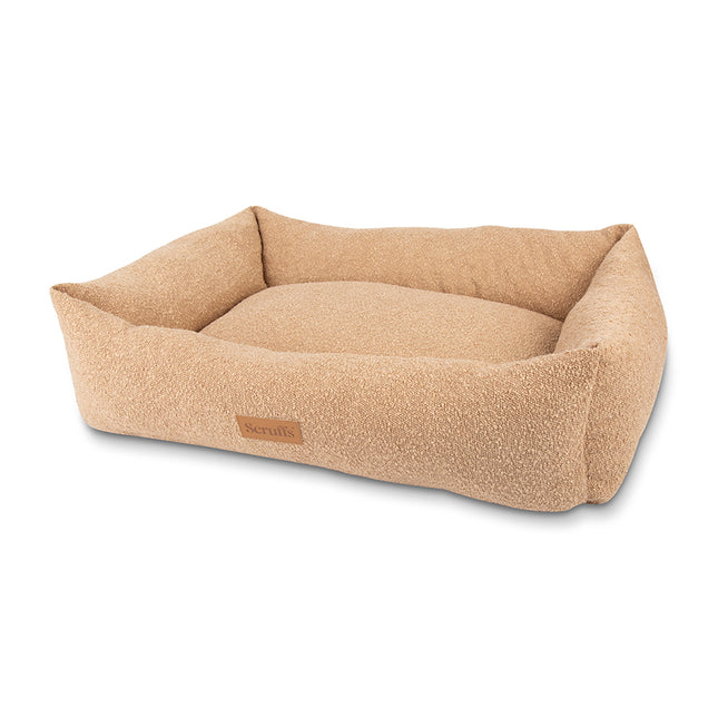 Scruffs Boucle Box Bed 90cm - Desert Brown