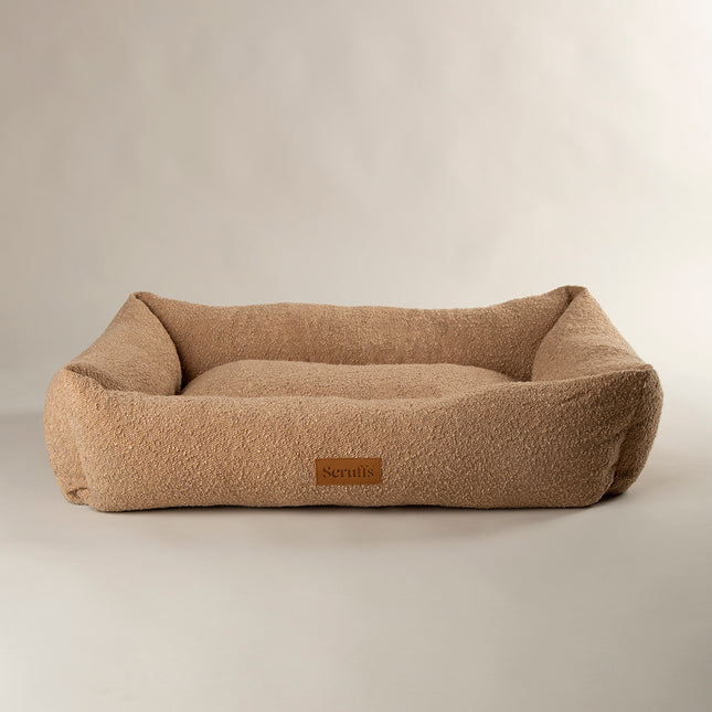 Scruffs Boucle Box Bed 90cm - Desert Brown