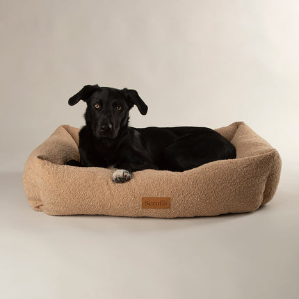 Scruffs Boucle Box Bed 90cm - Desert Brown