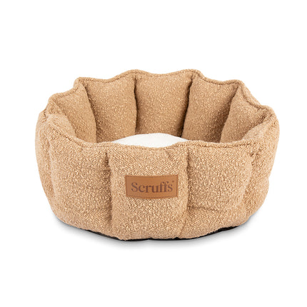 Scruffs Boucle Cat Bed 45cm - Desert Brown