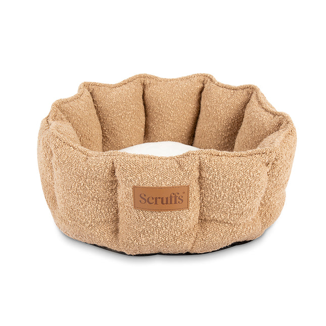 Scruffs Boucle Cat Bed 45cm - Desert Brown