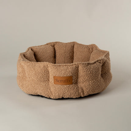 Scruffs Boucle Cat Bed 45cm - Desert Brown