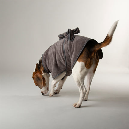 Scruffs Expedition Pet Drying Robe Storm Grey 40cm