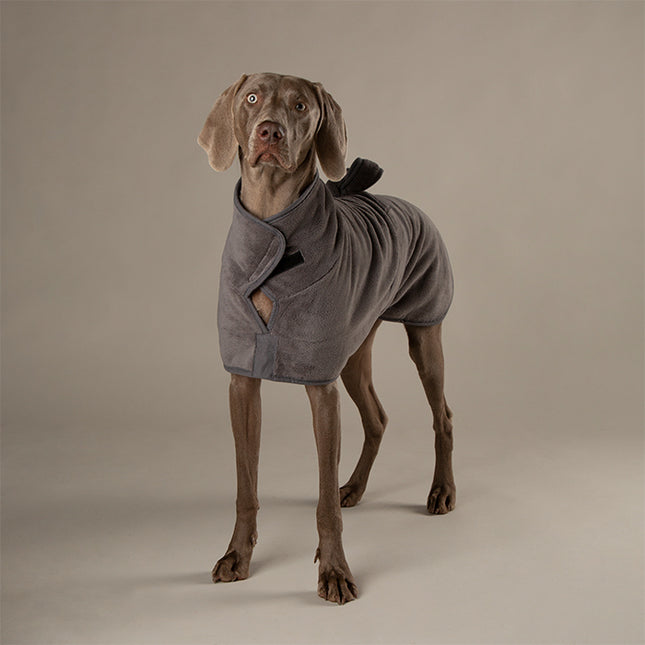 Scruffs Expedition Pet Drying Robe Storm Grey 60cm