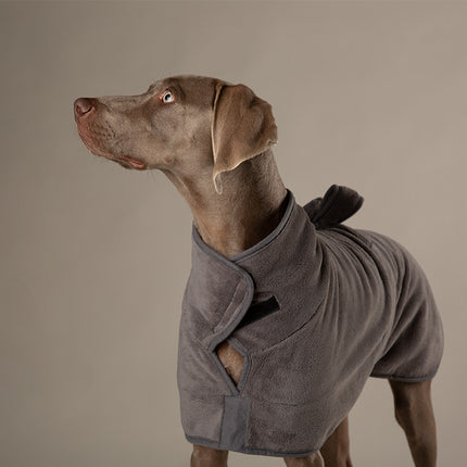 Scruffs Expedition Pet Drying Robe Storm Grey 60cm